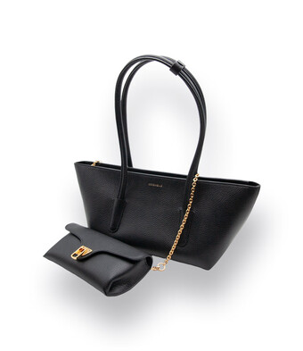 Tasche von Coccinelle in&nbsp; schwarz mit Au&szlig;entasche