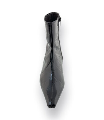 Zinda Stiefelette in schwarz Krokopr&auml;gung&nbsp;