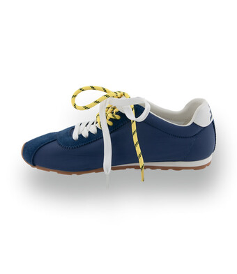 <ul>
<li>
3P Sneaker "Blast" in Jeansblau - Ultraleichter Trendsneaker mit gelben Akzenten