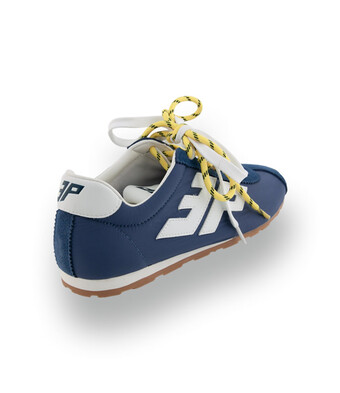 <ul>
<li>
3P Sneaker "Blast" in Jeansblau - Ultraleichter Trendsneaker mit gelben Akzenten