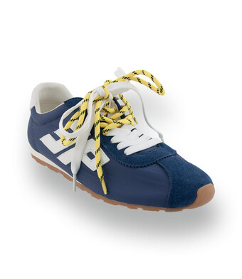 <ul>
<li>
3P Sneaker "Blast" in Jeansblau - Ultraleichter Trendsneaker mit gelben Akzenten
