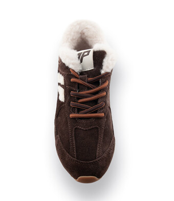 3P Sneaker "Blast" in braun mit Wollfutter