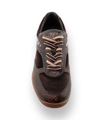 3P Sneaker "Wave" dunkelbraun