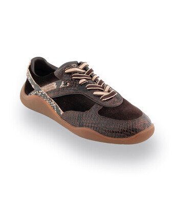 3P Sneaker "Wave" dunkelbraun