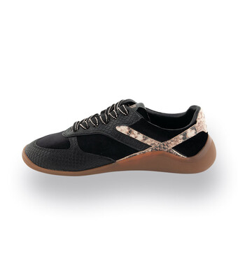 3P Sneaker "Wave" in schwarz