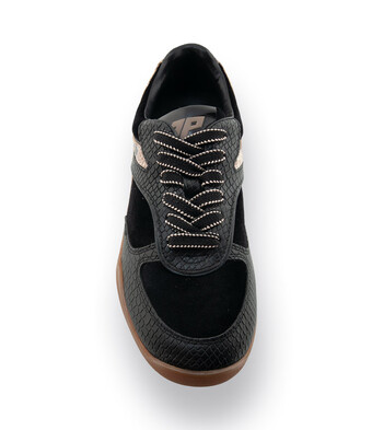 3P Sneaker "Wave" in schwarz