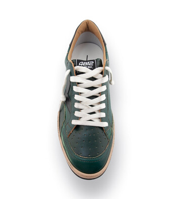 4B12 - Herren Sneaker gr&uuml;n Glattleder - Playnew
