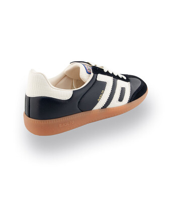 Back70 Cloud - blau velours mit Glattleder