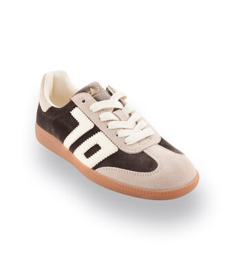 Back70 Cloud - beige velours mit taupefarbenen Samt