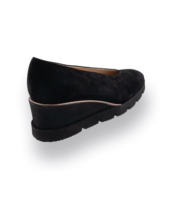 Pumps Wedges von Brunate in schwarz velours