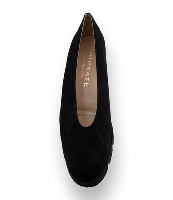 Pumps Wedges von Brunate in schwarz velours