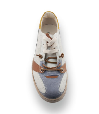 Kamo Gutsu Giro 003 - Sommerliche Leichtigkeit in Wei&szlig;, Hellblau &amp; Gelb