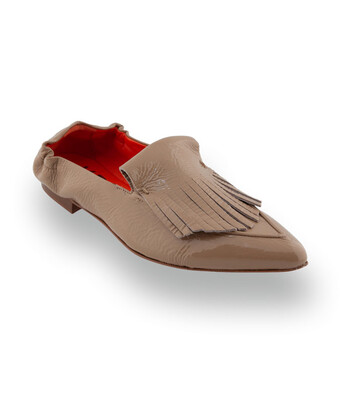 Kroll Loafer -&nbsp; Beiger Kalbslack in feinster Sacchetto-Machart