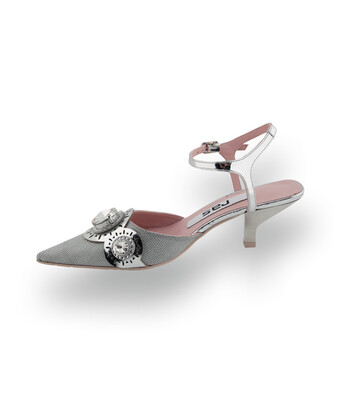 RAS Sling in Silber &ndash; Festlicher Eyecatcher mit Schmucksteinen &amp; Glitzereffekt