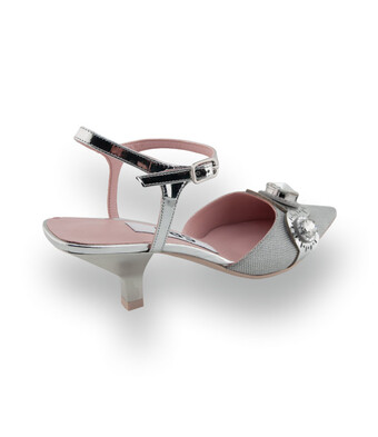 RAS Sling in Silber &ndash; Festlicher Eyecatcher mit Schmucksteinen &amp; Glitzereffekt