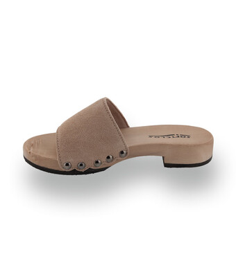 Softclox Bea - Schlichter Holz-Clog mit biegsamer Sohle