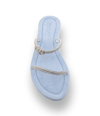 Viamercant - Edle Schmuck-Pantolette mit Strass