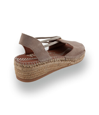 Viguera - Exklusive Velours-Espadrilles mit YUTE FLEX in Beige