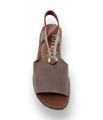 Viguera - Exklusive Velours-Espadrilles mit YUTE FLEX in Beige