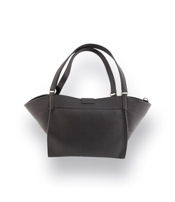 Handtasche von Abro in Dunkelbraun Glattleder 2 Formen