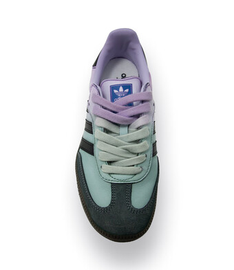 ADIDAS-&nbsp; Individueller Sneaker Samba gr&uuml;n - flieder&nbsp;
