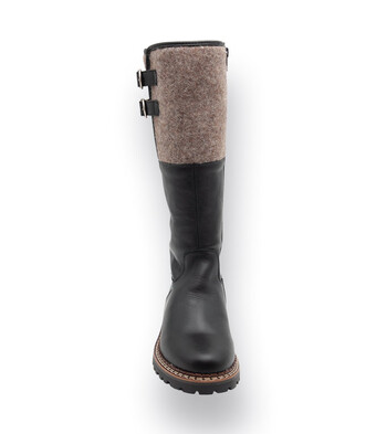 Ammann Stiefel in schwarz Lammfellgefüttert, Modell WEngen