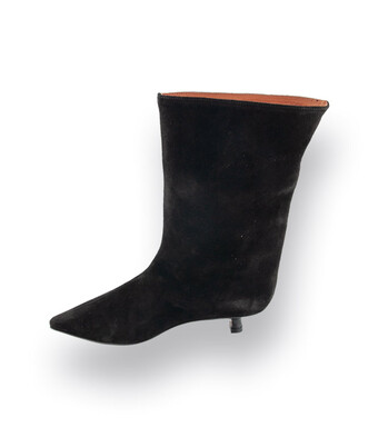 Angel Alarcon Stiefel schwarz velours, Kittenheels