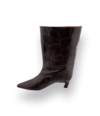 Angel Alarcon Stiefel braun Krokopr&auml;gung