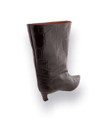 Angel Alarcon Stiefel braun Krokopr&auml;gung