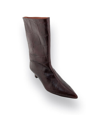 Angel Alarcon Stiefel braun Krokopr&auml;gung
