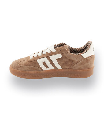 Back70 Double Beige velours mit Kariertem Futter
