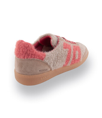 Back70 Mohair - beige mit rosa