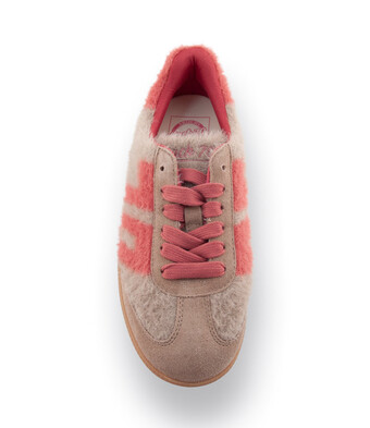 Back70 Mohair - beige mit rosa