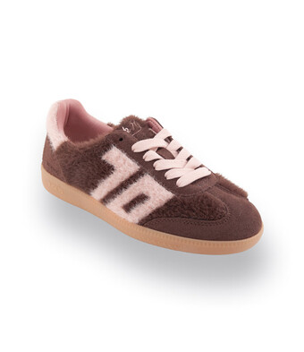 Back70 Mohair - Dunkelbraun mit rosa