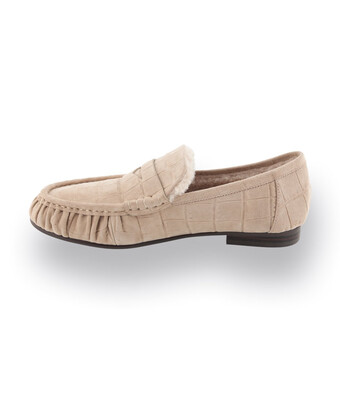 Loafer von Bibi Lou in hellbeige mit warmen Futter