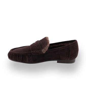 Loafer von Bibi Lou in duneklbraun mit warmen Futter