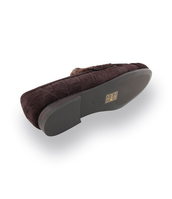 Loafer von Bibi Lou in duneklbraun mit warmen Futter