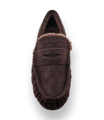 Loafer von Bibi Lou in duneklbraun mit warmen Futter