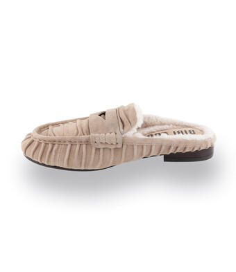 Mule von Bibi Lou in hellbeige mit warmen Futter