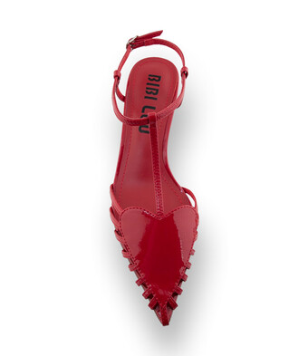 Bibi Lou Slingback – Rot Lackleder mit Herz