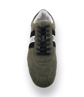 Bikkembergs - Kultiger Herren Sneaker in grünen velours