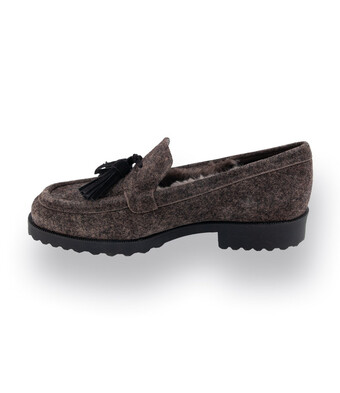 Brunate Loafer braun meliert mit Quasten