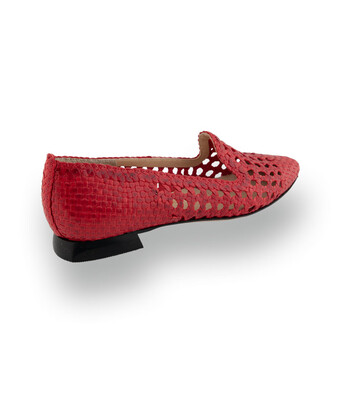 Brunate Loafer in Rot &ndash; Exquisite Flechtkunst