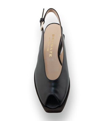 Brunate Slingpumps in Schwarz &ndash; Zehenfreie Sandale