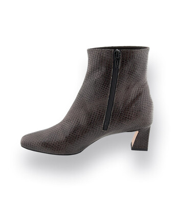 Stiefelette von Brunate in grün, grau Eidechsprägung