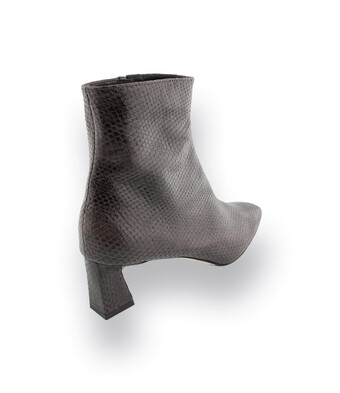 Stiefelette von Brunate in grün, grau Eidechsprägung