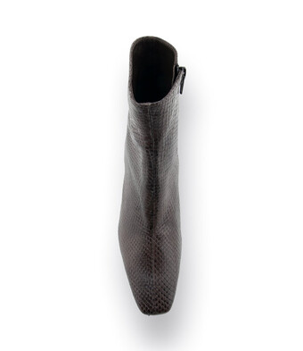 Stiefelette von Brunate in grün, grau Eidechsprägung