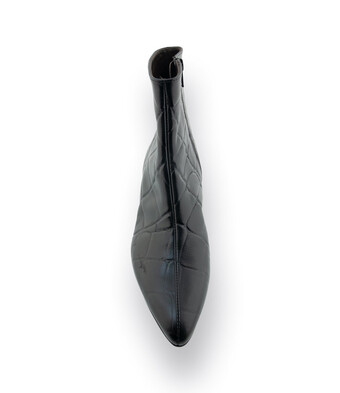 Brunate Stiefelette in schwarz Krokoprägung 
