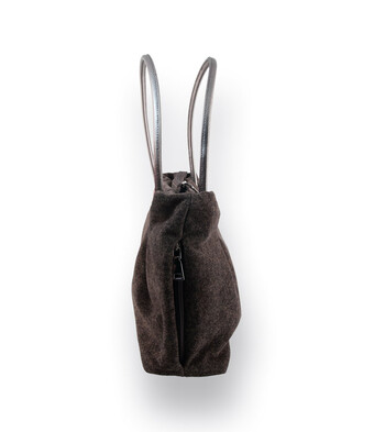 Damenhandtasche von Brunate braun meliert