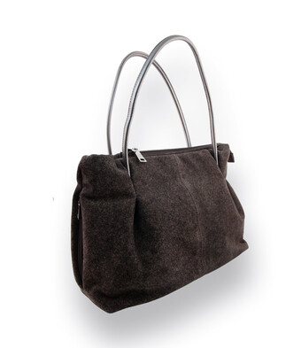 Damenhandtasche von Brunate braun meliert